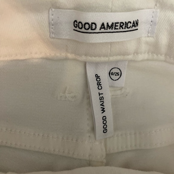Good American White Ankle Crop Jeans - Picture 5 of 9